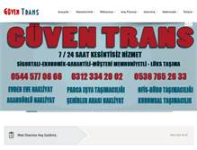 Tablet Screenshot of guventrans.com